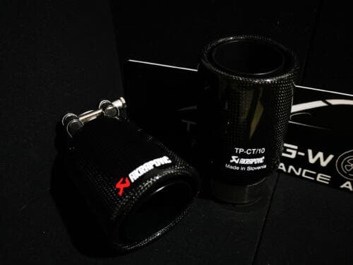 Накрайник тип Akrapovic carbon 304ss