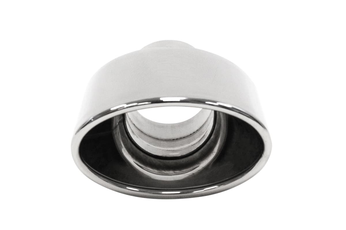 63mm Универсален спортен накрайник 304ss 120x75mm Polished тип Cupra Fabia VRS елипса