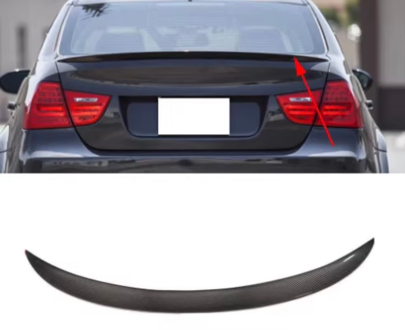 M3 Style E90 Карбонов лип спойлер