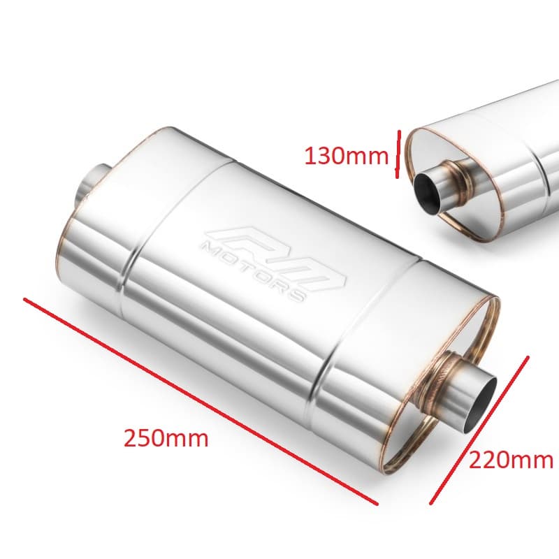 63mm RM Motors Short Гърне неръждаема стомана