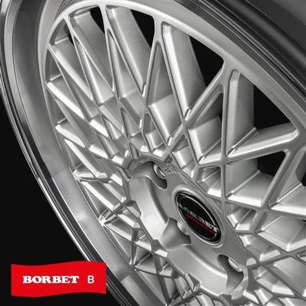 Джанти Borbet B SRP – сребрист, полиран кант (к-т 4 бр.)