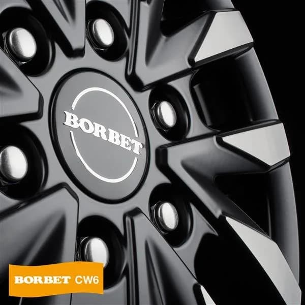 Джанти Borbet CW6 BPM – черен мат, полиран фронт (к-т 4 бр.)