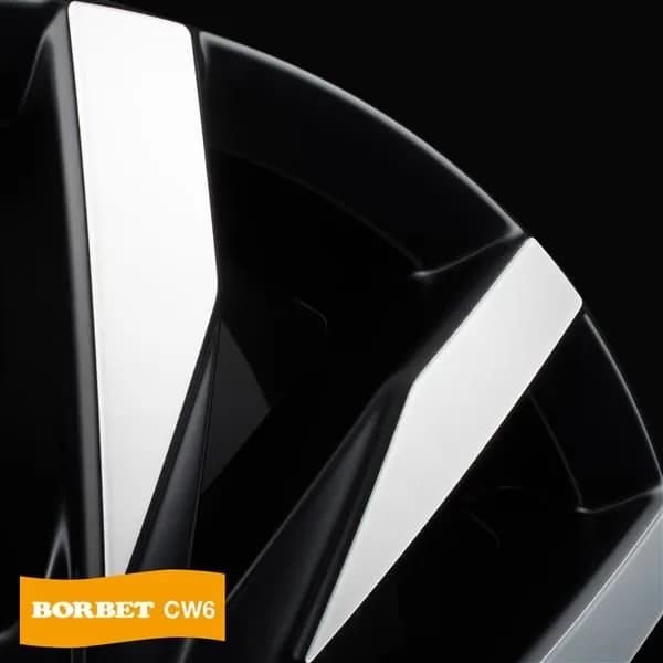 Джанти Borbet CW6 BPM – черен мат, полиран фронт (к-т 4 бр.)