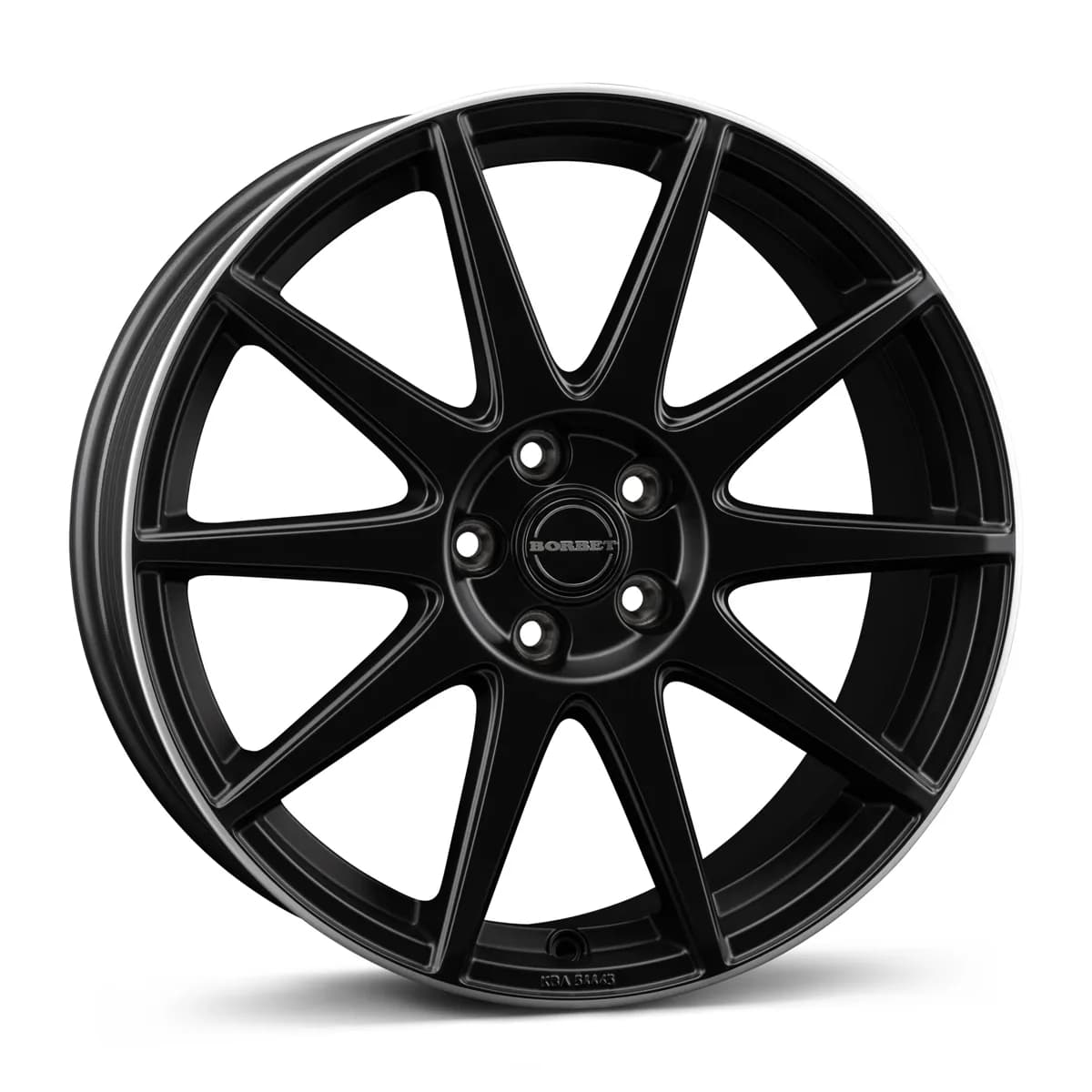 Джанти Borbet GTX BMRS – черен мат, сребрист кант (к-т 4 бр.)