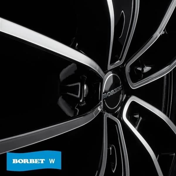 Джанти Borbet W BPG – черен гланц, полиран фронт (к-т 4 бр.)