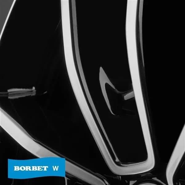 Джанти Borbet W BPG – черен гланц, полиран фронт (к-т 4 бр.)