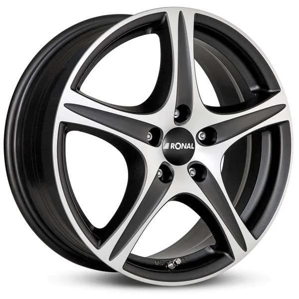 Джанти Ronal R56 MBF – черен мат, полиран фронт (к-т 4 бр.)