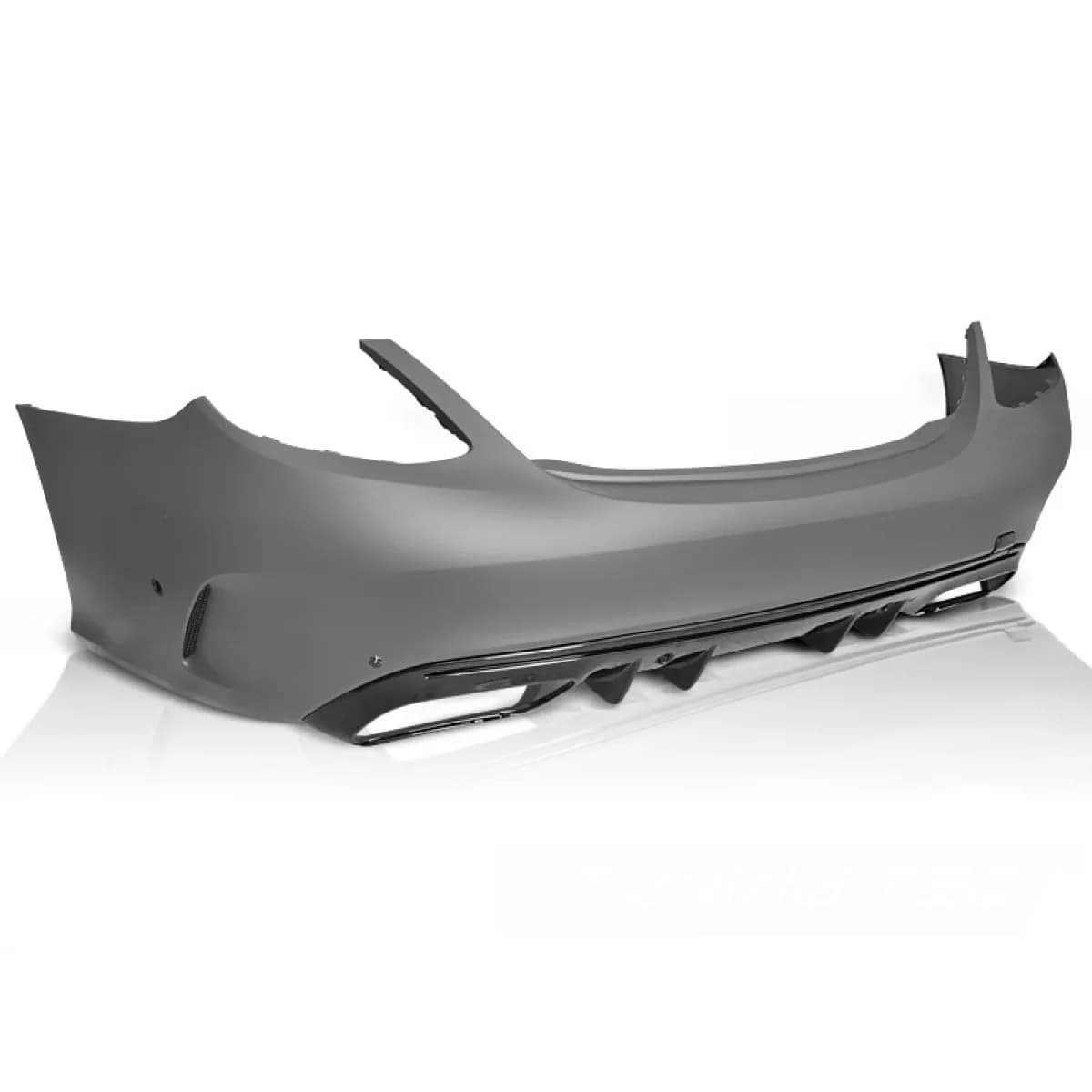 Спортна задна броня, подходяща за Mercedes W205 18-