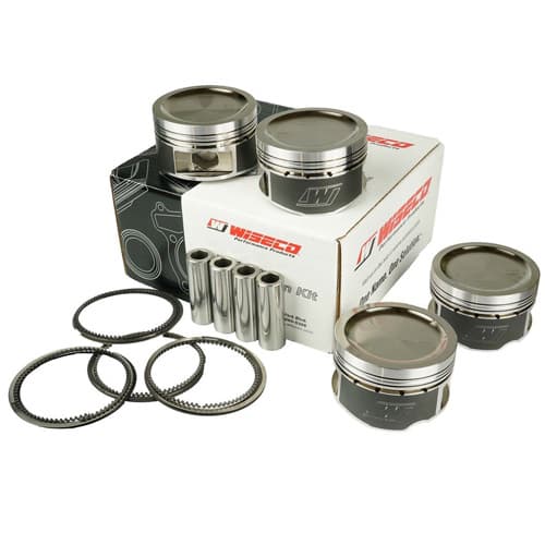 Engine pistons Wiseco, BMW E46 M54B30 untilluble Vanos 3.0L (84.50mm) +0.50mm, 9.0:1 CR