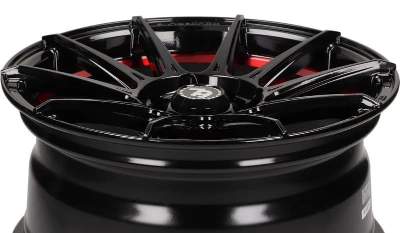 Джанти seventy9 SCF-F BGRIL- Black Glossy Red Inner Lip – черен гланц, червен вътрешен ръб (к-т 4 бр.)