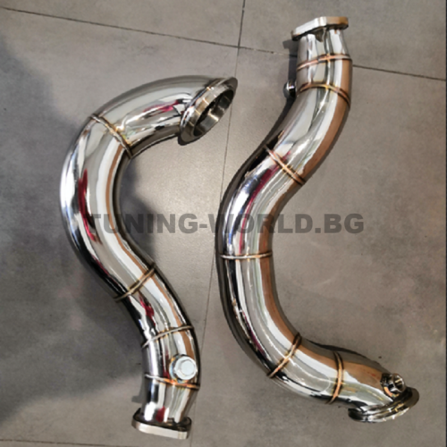 stainless-steel-N54-exhaust-pipe-for-BMW Downpipe kit BMW 135i 335i Z4 N54 E82 E87 E81 E90 E91 E92 Bi-Turbo 1