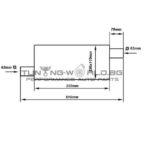 eng_pl_Center-Muffler-63-5mmTurboWorks-LT-409SS-8291_4 100mm/63mm Спортно крайно гърне 304SS 6