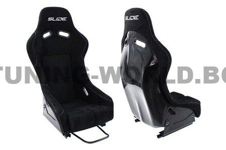 Racing seat SLIDE RS suede Black M