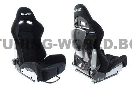 Racing seat SLIDE X3 material Black S