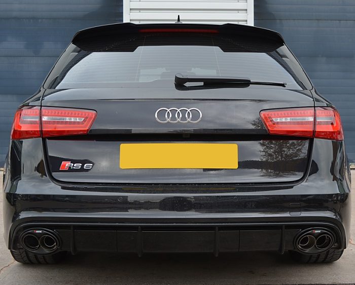 Карбонови накрайници audi rs6 c7 тип akrapovic 2