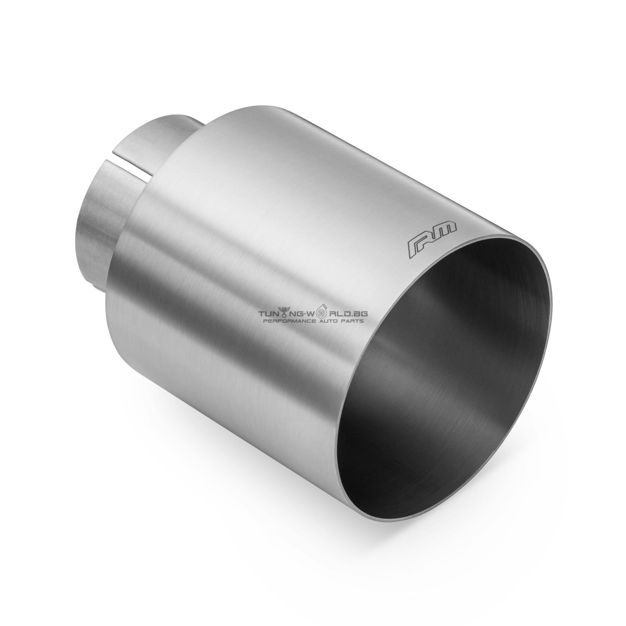 rm-motors-satin-stainless-steel-tip-kpcs Универсален спортен накрайник RM Motors неръждаема стомана 1